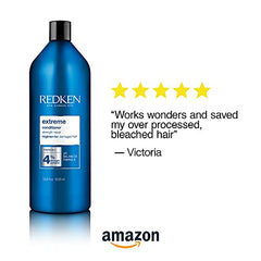 REDKEN Anti-Breakage Conditioner, Protection for Damaged Hair, Repairs Strength and Adds Flexibility, Protein Infused, Extreme, 1000 ml