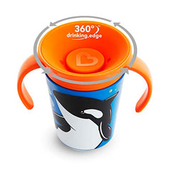 Munchkin Miracle 360˚ Trainer Cup, 6 Ounce, Orca