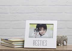 Pearhead Besties Frame, Cat or Dog Picture Frame, Pet Gift Keepsake, Pet and Baby Picture Frame, Nursery Décor, White