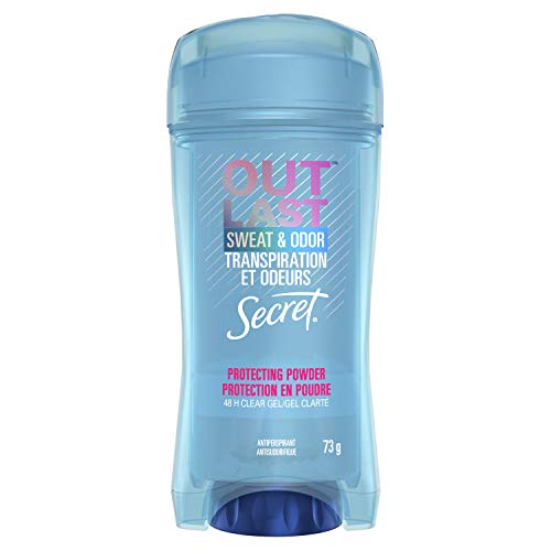 Secret Outlast Sweat & Odor Clear Gel Women's Antiperspirant Deodorant, Protecting Powder Scent, 73 grams