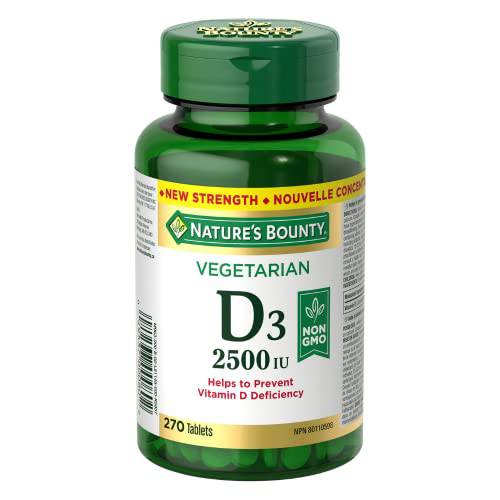 Vegetarian Vitamin D3 2500 IU Value Size