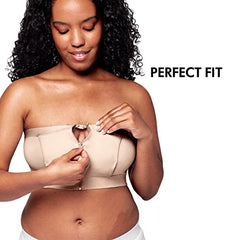 Medela Hands Free Pumping Bustier | Easy Expressing Pumping Bra with Adaptive Stretch for Perfect Fit | Chai Medium