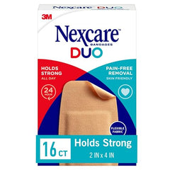 Nexcare DUO Bandages , Knee and Elbow, 16 Count