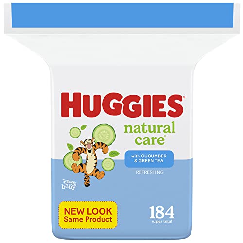 Baby Wipes, Huggies Natural Care Refreshing, SCENTED, Hypoallergenic, 1 Refill Pack, 184 Count