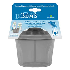 Dr. Brown's Travel Formula Dispenser with Lid, BPA Free - Gray - Holds 27oz
