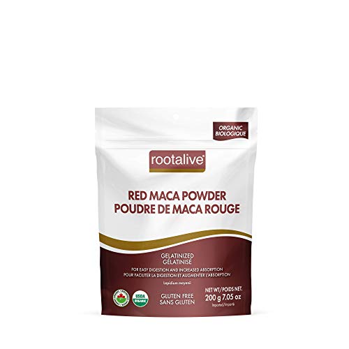 Rootalive Organic Gelatinized Red Maca Powder 200g