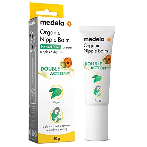 Medela Purelan Organic Nipple Cream | Soothing and Nourishing for Breastfeeding Moms | 100% Natural and Safe | Fast Relief for Sore Nipples – Postpartum Essentials – 1.34 fl. oz.