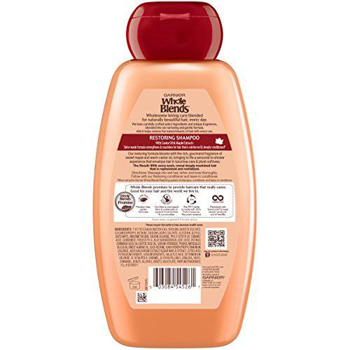 Garnier Whole Blends Castor Oil Castor Oil Remedy Shampoo, 650 mL - Zecoya