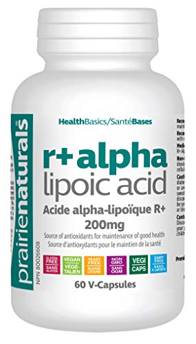 Prairie Naturals R(+) alpha lipoic acid 200 mg vcaps, 60 Count
