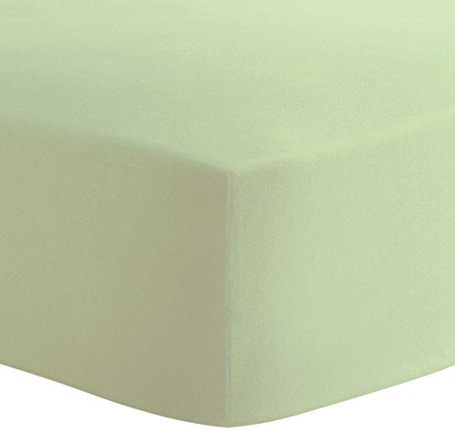 Kushies Baby Organic Jersey Crib Fitted Sheet, Green