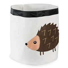 DII E-Living Store Collapsible Storage Bin Basket for Bedroom, Nursery, Playroom and More 17x18 Diameter-Hedgehog