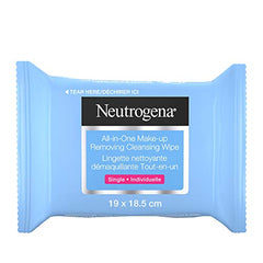 Neutrogena Make-up Remover Cleansing Wipes, Alcohol & fragrance-free, Facial Wipes, 20 Single wrapped wipes