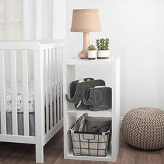 Little Love by NoJo Grey Felt Elephant Shaped Nursery Storage Caddys, Grey, Grey Elephant (3038362)