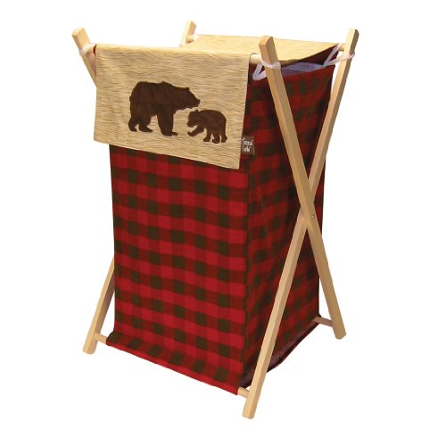 Trend Lab Northwoods Hamper Set, Red/Tan