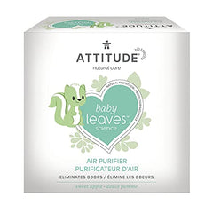 ATTITUDE Air Purifier for Baby, Formulated with Activated Carbon, Captures Stubborn Odors, Plant and Mineral-Based, Vegan, Sweet Apple, 227 grams