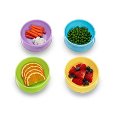 Munchkin Love-A-Bowls, Purple/Yellow/Green/Blue, 10 Count (Pack of 1)