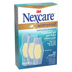 Nexcare™ Advanced Healing Waterproof Bandages AWB-10-CA, Assorted Sizes, 10/Pack