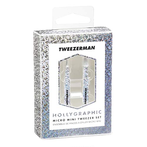 Tweezerman Hollygraphic Micro Mini Slant & Point Tweezer Set