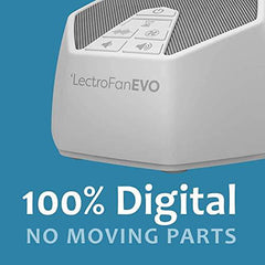 Adaptive Sound Technologies LectroFan Evo White Noise Sound Machine with 22 Unique Non-Looping Fan and White Noise Sounds and Sleep Timer