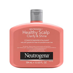 Neutrogena Exfoliating Healthy Scalp Clarify & Shine Conditioner for Oily Hair and Scalp, Anti-Residue Conditioner with Pink Grapefruit, Paraben & Phthalate-Free, Color-Safe, 354 ml.