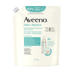 Aveeno Calm+Restore Nourishing Oat Cleanser Refill Pouch, 473 mL 1