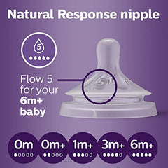 Philips Avent Natural Response Nipple Flow 4, 3M+, 2 pack, SCY964/02