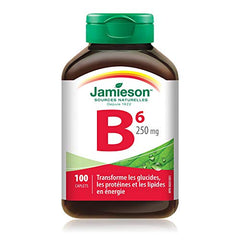 Jamieson Vitamin B6 Pyridoxine 250 mg, 100 Count (Pack of 1)