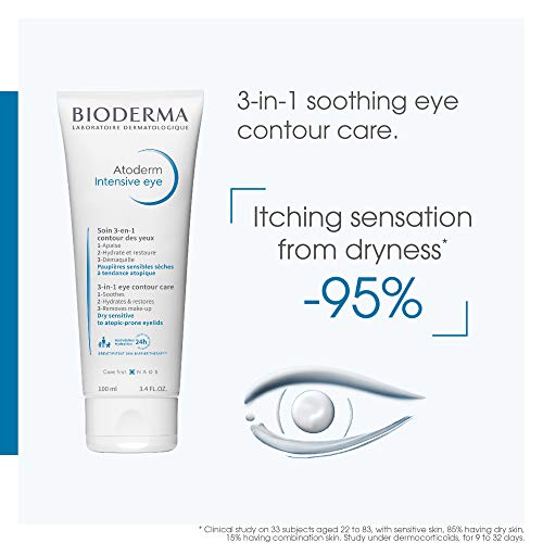 Bioderma Atoderm Intensive Eye, 3-in-1 Eye Contour Care, 3.4 Fl Oz