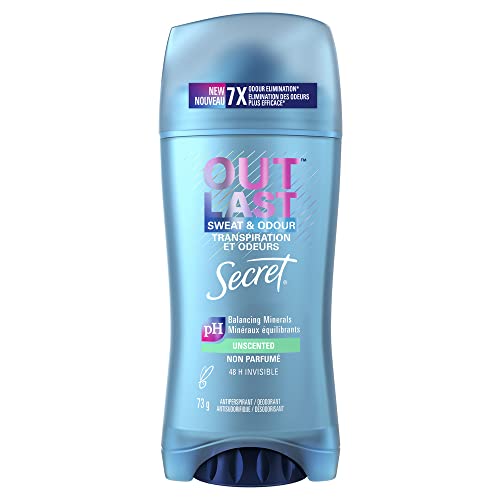 Secret Outlast Invisible Solid Women's Antiperspirant Deodorant, Unscented, 73 g