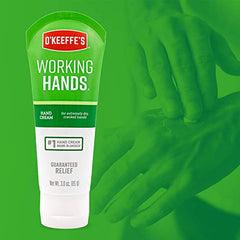 O'Keeffe's Working Hands Hand Cream for Extremely Dry, Cracked Hands, Heals, Relieves and Repairs, Boosts Moisture Levels, 3oz/85g, (Pack of 1) K1290003