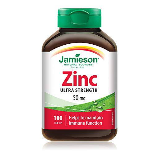 Jamieson Laboratories Zinc 50 Mg, 100 Count (Pack of 1)