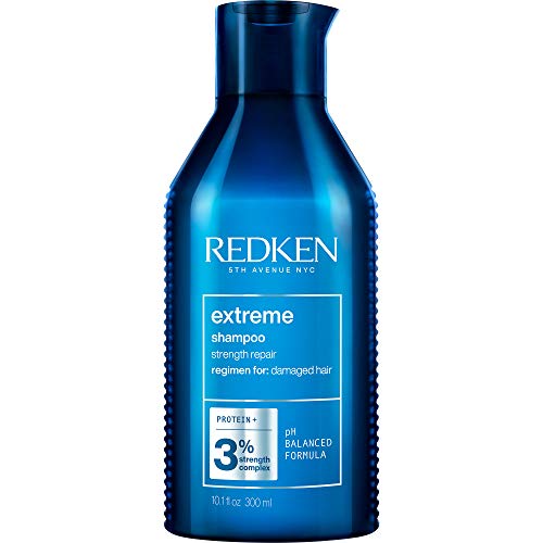 Redken Shampoo, Extreme Shampoo for Damaged Hair, Strengthen and Repair Hair, Infused With Proteins, Hair Breakage Treatment, Restorative Shampoo,  300 ML