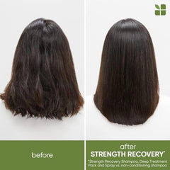 BIOLAGE Shampoo, Strength Recover Shampoo for Damaged Hair, Gently Cleanses and Reduces Breakage, For All Damaged & Sensitized Hair Types, Replaces Keratin Dose & Fiber Strong, Vegan