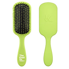 The Knot Dr. for Conair Hair Brush, Wet and Dry Detangler Hair Brush, Removes Knots and Tangles, For All Hair Types, Green