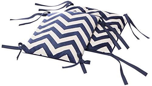 BabyDoll Chevron Junior Rocking Chair Pad, Navy