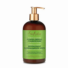 SheaMoisture Power Greens Conditioner for undernourished, dull, curly hair Moringa & Avocado enriched with Kale, Matcha & Green Algae 384 ml