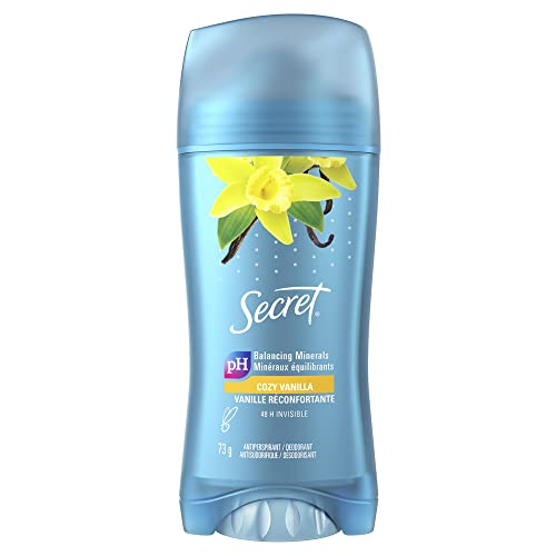 Secret Invisible Solid Antiperspirant and Deodorant, Vanilla Scent, 73 g