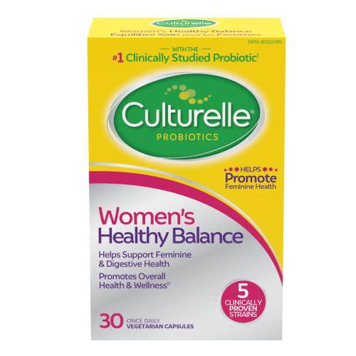 Culturelle Women’s Healthy Balance, Probiotic for Women with Probiotic Strains to Support Digestive, Immune & Vaginal Health*, Gluten Dairy & Soy Free, 30 Count