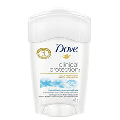 Dove Clinical Protection Antiperspirant Solid deodorant for sensitive skin Original Clean antibacterial odour protection 45 g