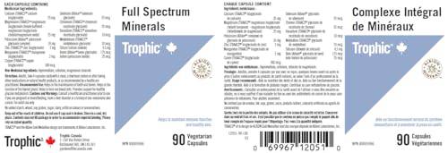 Trophic Full Spectrum Minerals - Chelazome, 90 Count