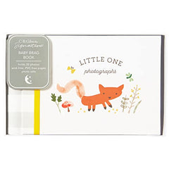 C.R. Gibson BP73-24546 Little One Woodland Small Gender Neutral Baby Brag Book Photo Album, 7.25" W x 4.5" L with 20 Pages, Multicolor