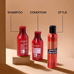 Redken Frizz Dismiss Shampoo | For Frizzy Hair | Smooths Hair & Manages Frizz | Sulfate Free | Packaging May Vary, 300 ml (Pack of 1)