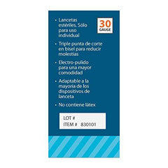 EasyTouch Twist Lancets - 30 G, (100 per Box)