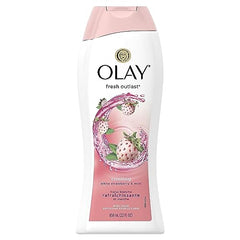 Olay Fresh Outlast Body Wash, White Strawberry & Mint, 22 fl oz