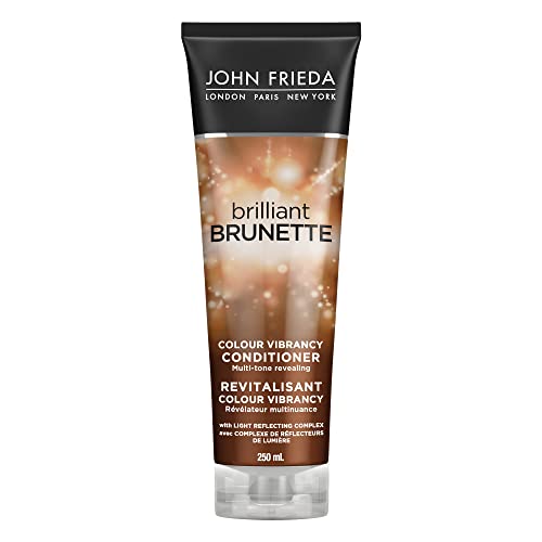 John Frieda Brilliant Brunette Colour Vibrancy Conditioner for Restored Tone and Texture, 250 ml (Pack of 1)