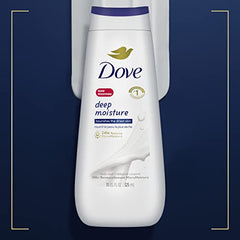 Dove Deep Moisture Body Wash for nourishing the driest skin gentle body cleanser that deeply moisturizes the skin 325 ml