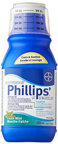 Bayer Phillips Milk of Magnesia Sugar Free Liquid, 350ml