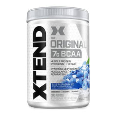 Scivation XTEND Original BCAA Powder | Sugar Free Post Workout Muscle Recovery Drink with Amino Acids | 7g BCAAs for Men & Women | 30 Servings, Blue Raspberry Ice