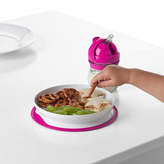 Oxo Tot Stick & Stay Plate, Pink, Suction Plate (61120800)