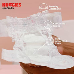 HUGGIES Diapers Size 4 - Huggies Snug & Dry Disposable Baby Diapers, 27ct, Jumbo Pack